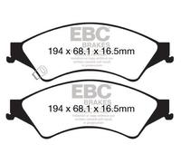 EBC Yellowstuff Front Brake Pads for FORD Everest (1st Gen) U268 2.2L DP42140R