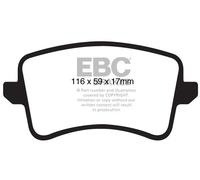 EBC DP61988 BRAKE PAD SET DISC BRAKE Rear