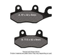 EBC Extreme Pro HH Brake Pad Set Front Left for Garelli Tiger 125 2007