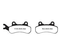 Ebc Fa-r Series Fa683r Sintered Brake Pads Black