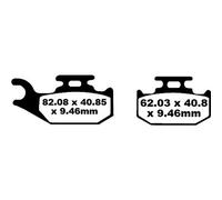 Ebc Fa-tt Series Carbon Fiber Fa317tt Brake Pads