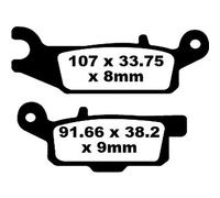 EBC Brakes FA446TT Brake pad set