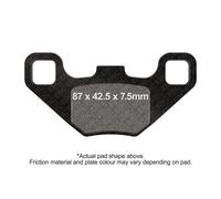 EBC M/cycle R Brake Pads (5) Front Right for Polaris Phoenix Rear Drum 2010-2013