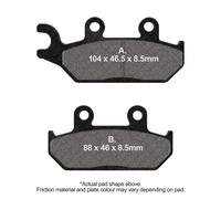 EBC Brakes FA645R Brake pad set