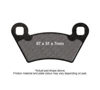 EBC M/cycle R Series Brake Pads Front Right for Polaris UTV Series 10 2 x 4 2008