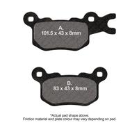 EBC Brakes FA684R Brake pad set
