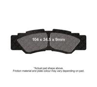 FA677R EBC Brake Pad Set
