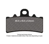 EBC Brake Pad Set FA606 – Organic – Black