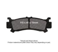 Ebc Sinter Offroad Fa701r Sintered Brake Pads Black