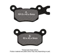 EBC Brakes FA684R Brake pad set