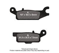 EBC Brakes FA443R Brake pad set