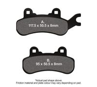 EBC Brakes FA682TT Brake pad set