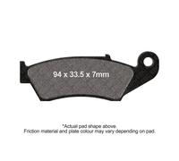 Honda CRF 230 L 08-10 - EBC Front FA185TT Enduro/MX Carbon TT Brake Pad