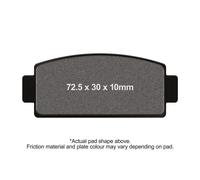 EBC Brakes FA651TT Brake pad set