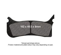 EBC Pro HH Brake Pad Set Front Left for KTM SMR 450 6 Piston Caliper 2004