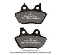 EBC Brake Pads Sintered EPFA400HH Fits Harley XL 53 2000-2001