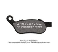 EBC Pro HH Brake Pad Set Rear Right for HD Softail FLSTFB Fat Boy LO 2015 - 2017