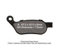 EBC Pro HH Brake Pad Set Rear Right for HD Dyna FXDL Low Rider 103 4 Wheel 14-17
