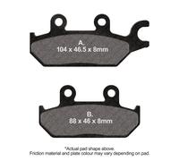 EBC Brakes FA642R Brake pad set