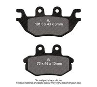 EBC Brakes FA686R Brake pad set