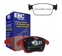 EBC Redstuff Ceramic Front Brake Pads For Audi A4 A5 B9 2.0T Sedan Clearance