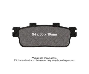 EBC Scooter Brake Pad Set Rear Right for Sym HD2-125i 4T Twin Headlights 2010-15