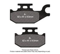 Sfa307 Organic Rear Brake Pads Ebc Suzuki Ux 150 Sixteen 2008-2014