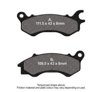 EBC Scooter Series Carbon Pads E391 Front Left for Silence S02 LS Electric 2021