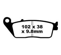 Ebc Sfa-hh Series Sfa196hh Sintered Brake Pads