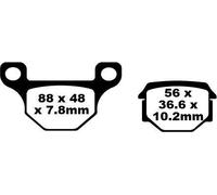 EBC Brakes SFA093 Brake pad set