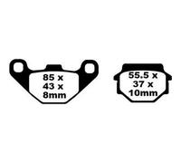 EBC Brakes SFA067 Brake pad set