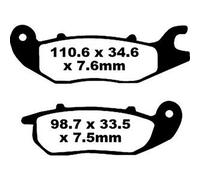 Ebc Sfa Series Organic Scooter Sfa375 Brake Pads