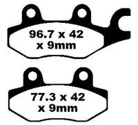 Ebc Sfa Series Organic Sfa197 Brake Pads