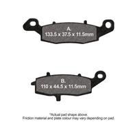 EBC Brakes FA231/3V Brake pad set