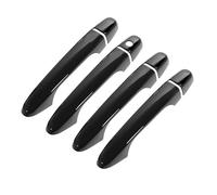 EBDFGHK Outer Door Handle Case Compatible with for Civic 9th Gen 2012-2015 Car Carbon Fiber Style Black Exterior Door Handle Moulding Cover Trim W/Keyless Entry Decor