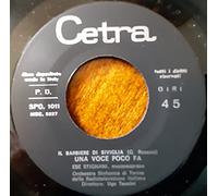 Ebe Stignani - Il Barbiere Di Siviglia (Una Voce Poco Fa) / Orfeo Ed Euridice (Che Farò Senza Euridice)(7" Vinyl Single)(1966)(Cetra SPO 1011)