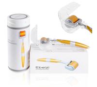 Ebeizi Derma Roller for Face, Beard and scalp hair - 192 Individual Real Titanium Needles - Professional Microneedling Roller for Men's Beard Growth, Thicker Hair & Skincare (0.5mm)