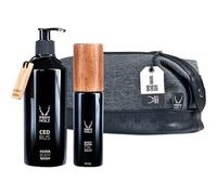 Ebenholz-skincare Mens-skin-care- Body-careGift Set Cedrus Hair & Body Wash 330 ml + Bodyshape Oil Serum 90 ml + Toilet Bag