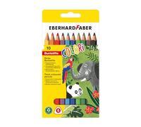 Eberhard Faber 511409 - Colouring Pencils Thick, Triple Faced, Pack of 10