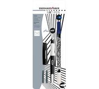 EBERHARD FABER 551001 NXT-Pen Writing Set with Fountain Pen, Ink Killer and Ink Cartridges Set Black/White