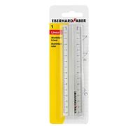 Eberhard Faber 570008 - Aluminium Ruler, Approx. 15 cm Long, with Millimetre and Centimetre Scale, Non-Slip for School, Office and Leisure