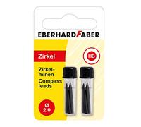 Eberhard Faber 571798 Compass Leads 2 mm x 25 mm 8 Pieces in 2 Boxes Suitable for All Compass Models