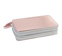 Eberhard Faber 577427 - Double Zip Pencil Case Filled with 24 Writing and Drawing Supplies