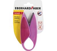 Eberhard Faber 579928 Children's Scissors for Left-Handers and Right-Handers Ideal for Cutting and Crafts with Toddlers Pink