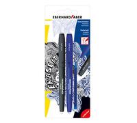Eberhard Faber 582103 Erasable Gel Pen Set of 2 with Blue Refill