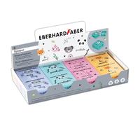 Eberhard Faber Animal Double Sharpener Display of 8, Trendy Cute Pencil Sharpeners for Standard Pencils, Cartoon Animal, Novelty Stationery, Gifts, Party Bag Supplies, School, Office, Home, Kids