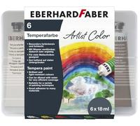 Eberhard Faber EFA Colour 575505 Tempera Paint Tube 6 Tubes School Paints 18 ml Each Can be Diluted and Mixed