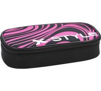 Eberhard Faber Jumbo X-Style 577480 Pencil Case Black/Neon Pink with Zip and Large Main Compartment