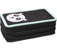 Eberhard Faber Triple Decker 577475 Pencil Case with 36 Writing Utensils Panda with 3 Zips