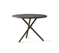 Eberhart Daphne Coffee Table Ø65 Dark Concrete/Dark Oak